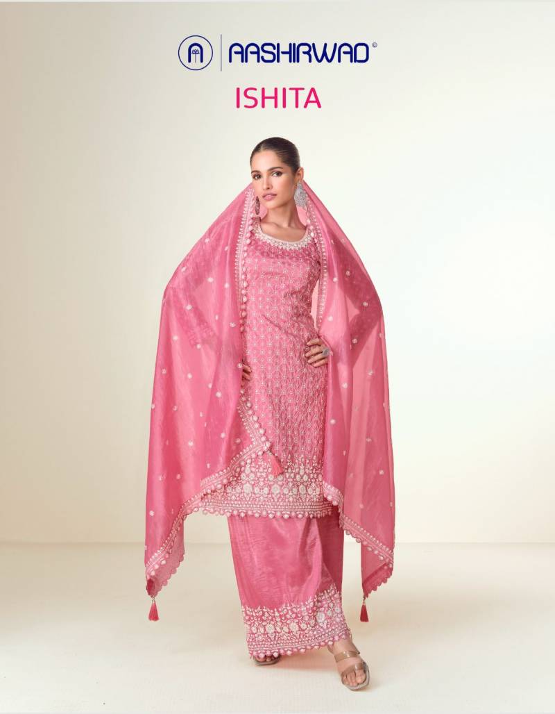 Aashirwad Ishita Embroidery Salwar Suits Collection