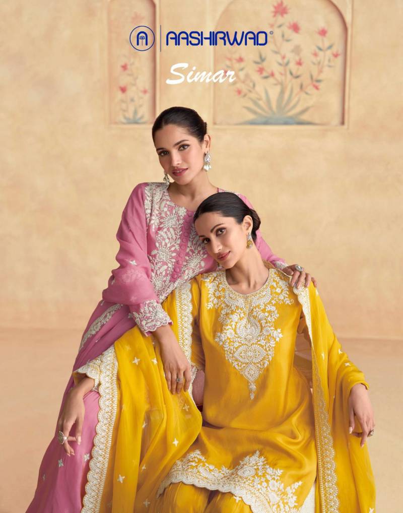 Aashirwad Simar Silk Designer Suits Collection