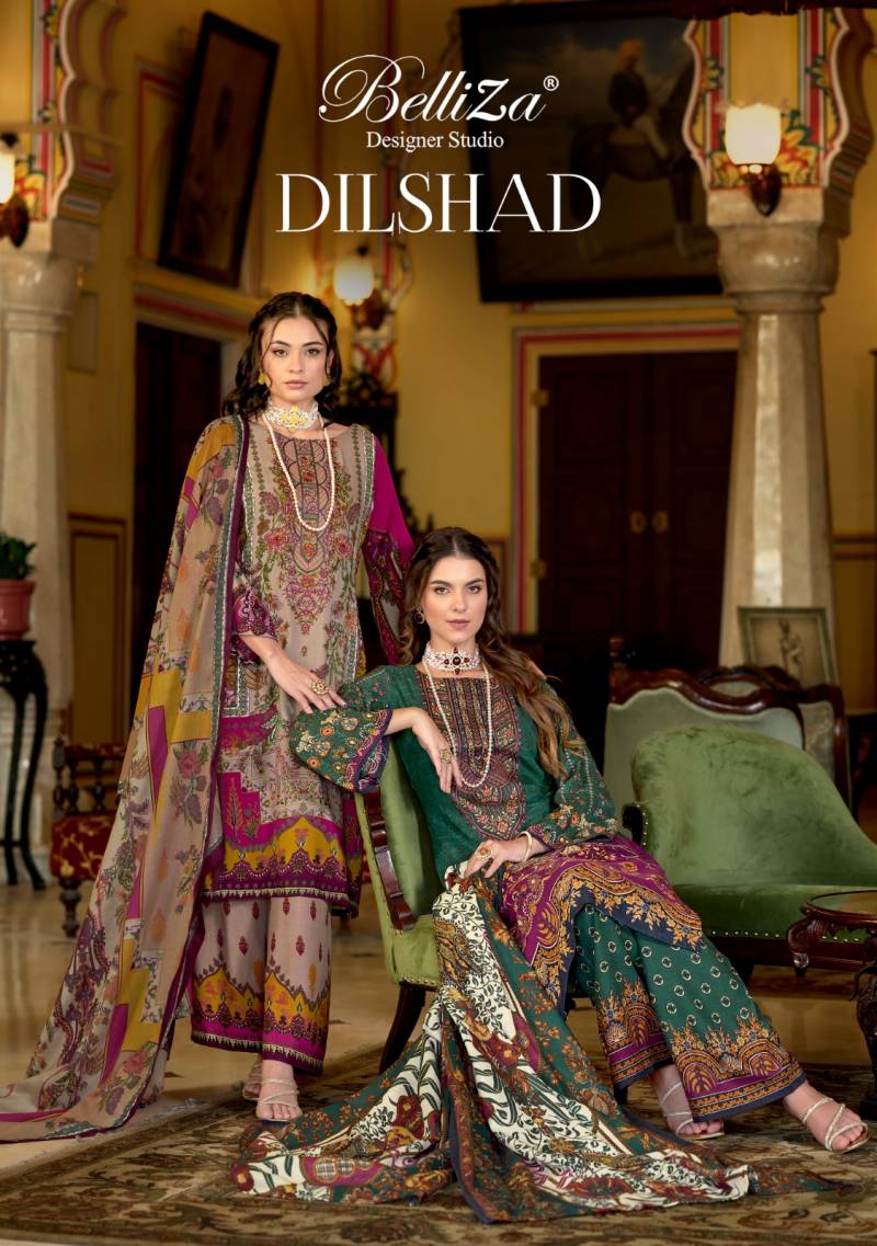 Belliza Dilshad Printed Dress Material Collection