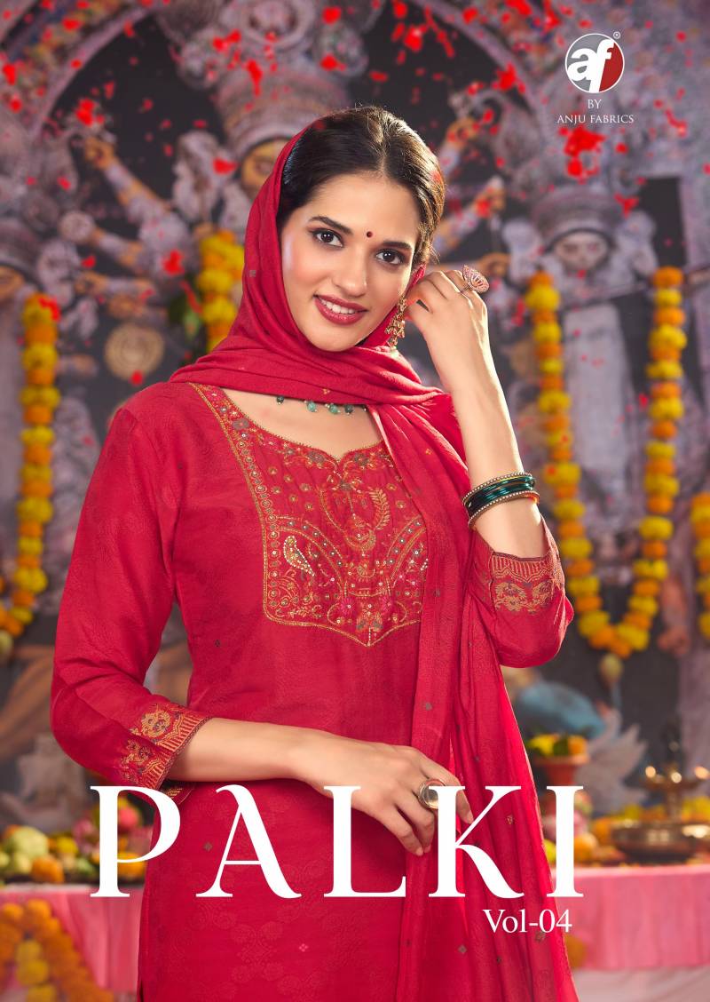 Af Palki Vol 4 Kurti Pant With Dupatta Collection