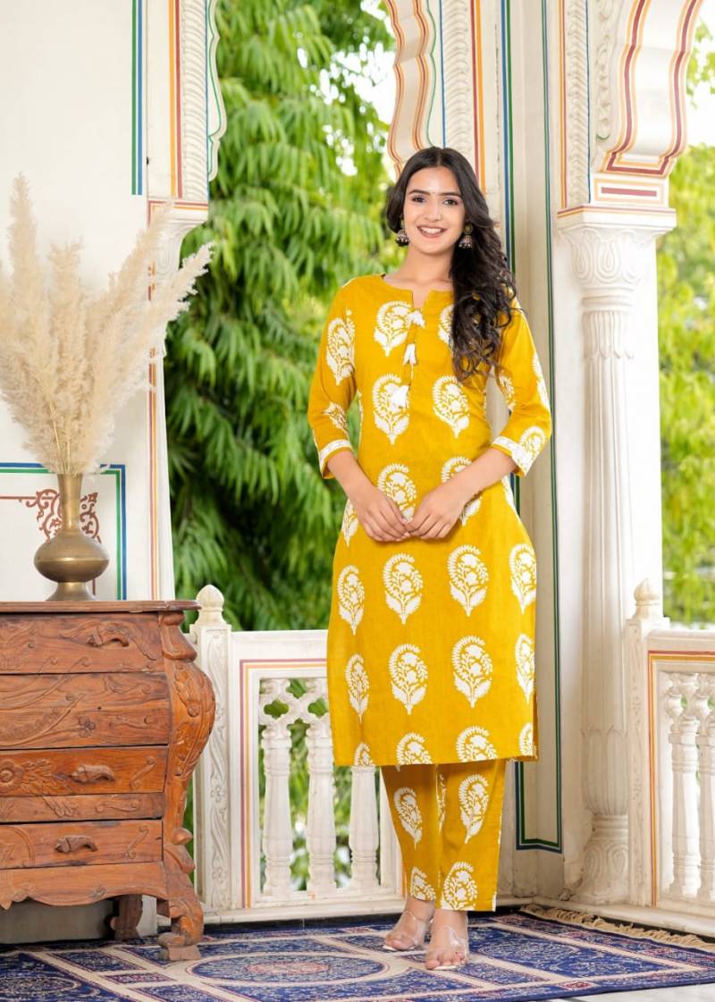 Ziyaa Vol 64 Printed Kurti With Pant Collection