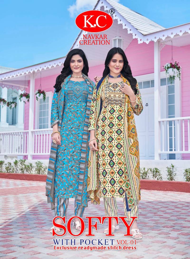 Kc Softy 1 Printed Readymade Dress Collection