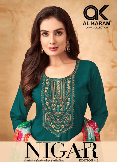 Al Karam Nigar Vol 3 Designer Dress Material Collection