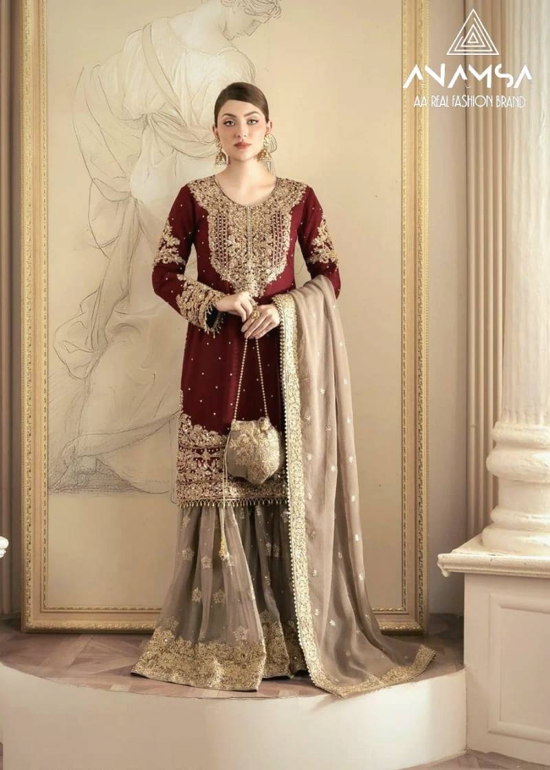 Anamsa 570 Pakistani Salwar Suits Collection