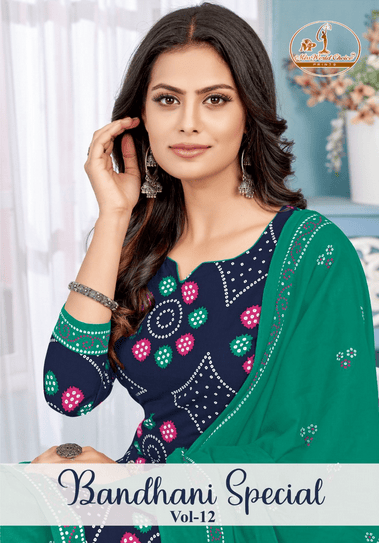 Miss World Bandhani Special Vol 12 Printed Dress Material