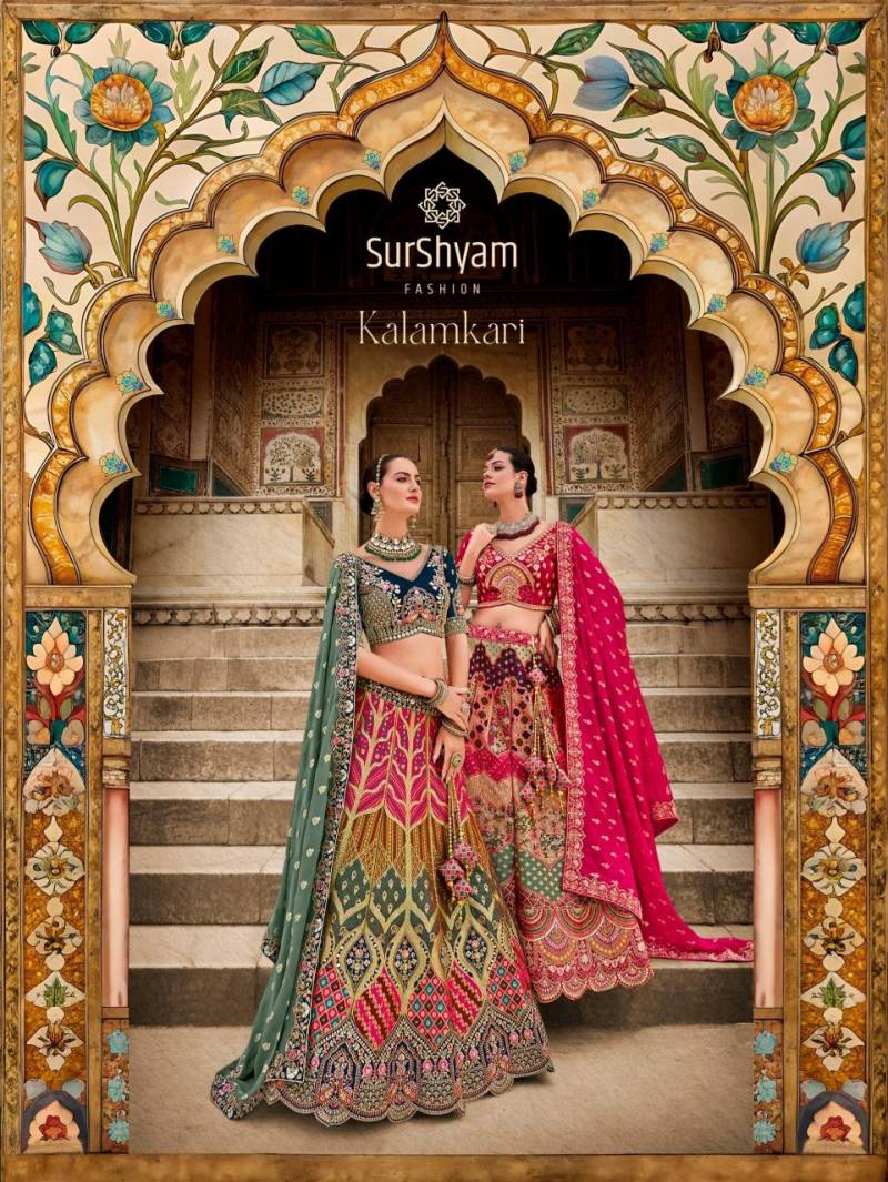 Surshyam Kalamkari Designer Wedding Lehenga Choli Collection