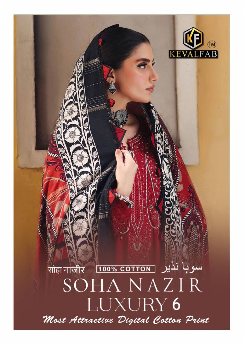 Keval Soha Nazir Vol 6 Cotton Dress Material Collection