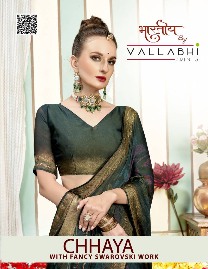 Vallabhi Chhaya Moss Georgette Saree Collection