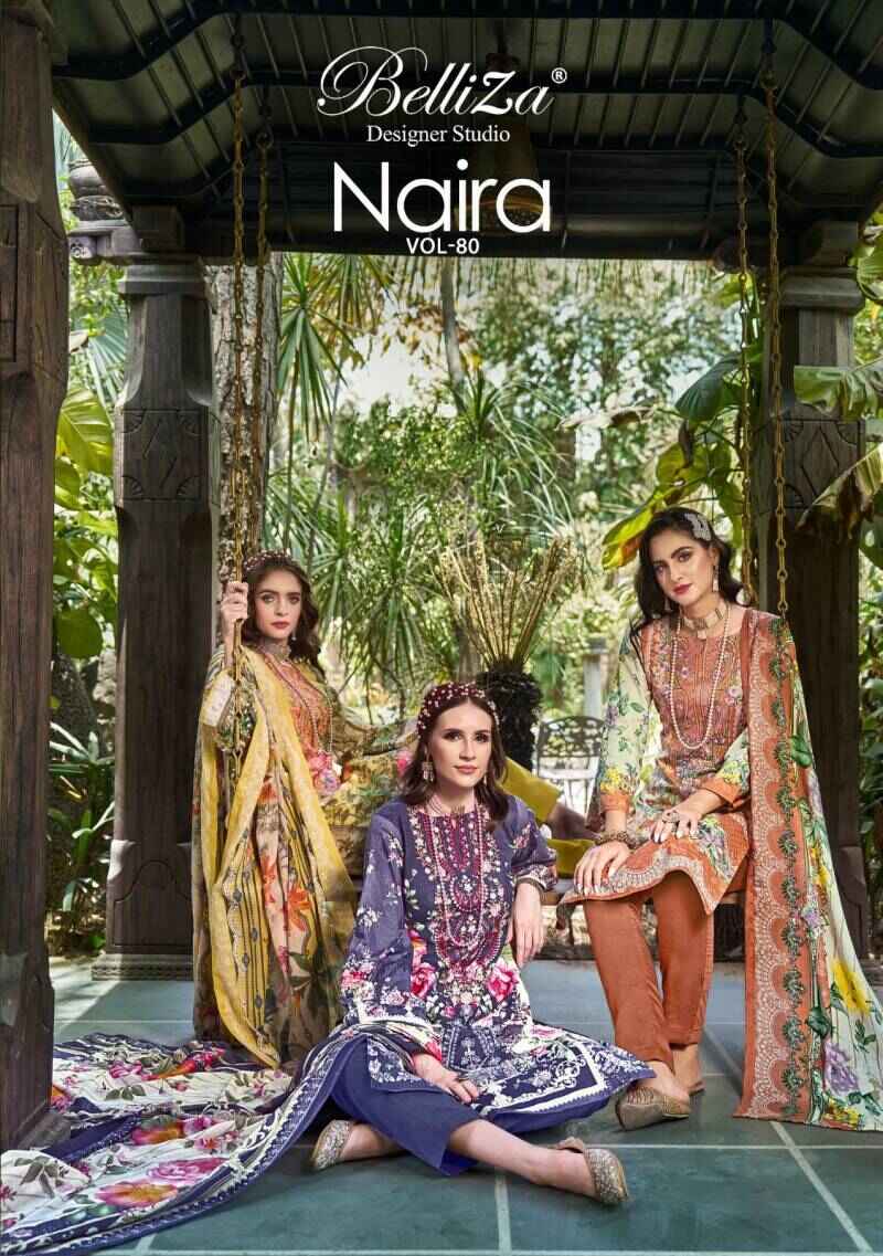 Belliza Naira Vol 80 Printed Dress Material Collection