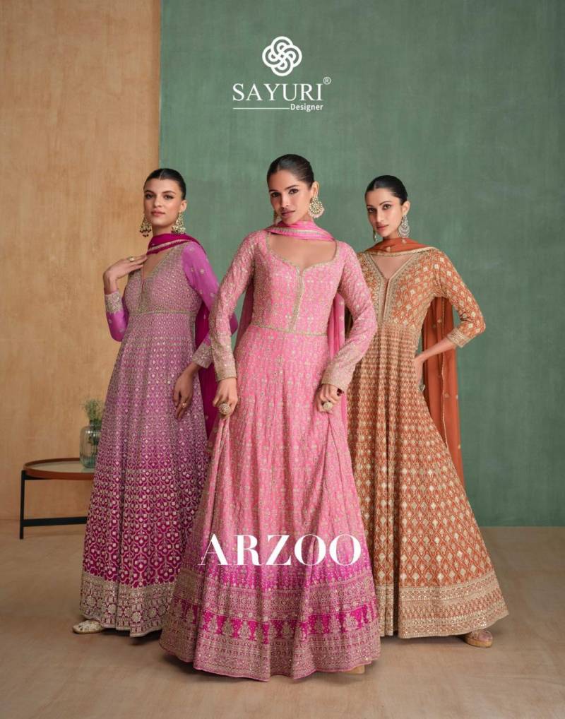 Sayuri Arzoo Embroidery Gown With Dupatta Collection