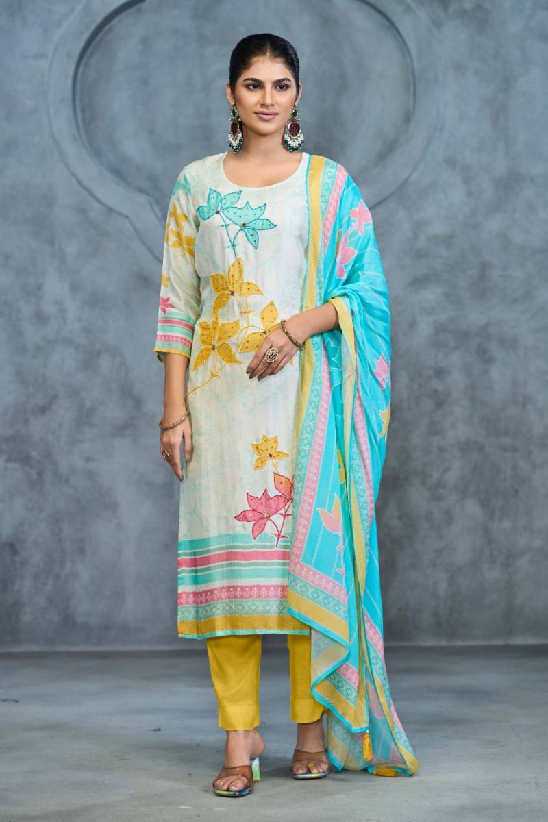 Label Khoj 9750 Printed Kurti Bottom With Dupatta Collection