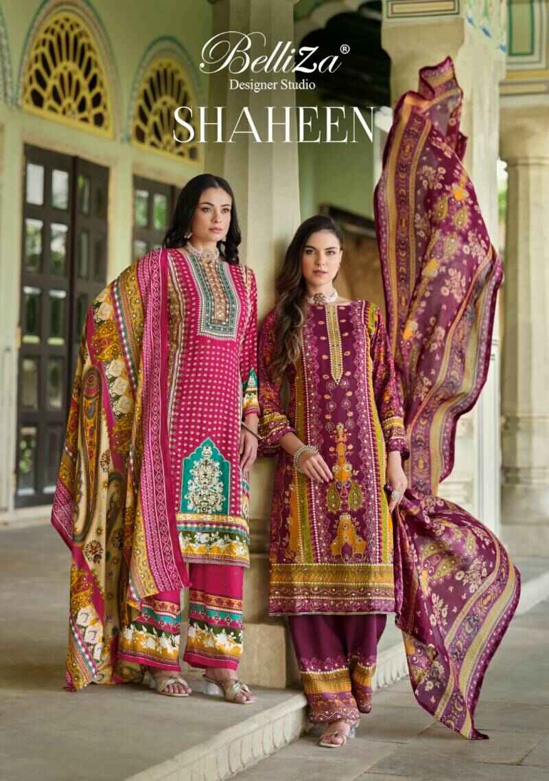 Belliza Shaheen Printed Dress Material Collection