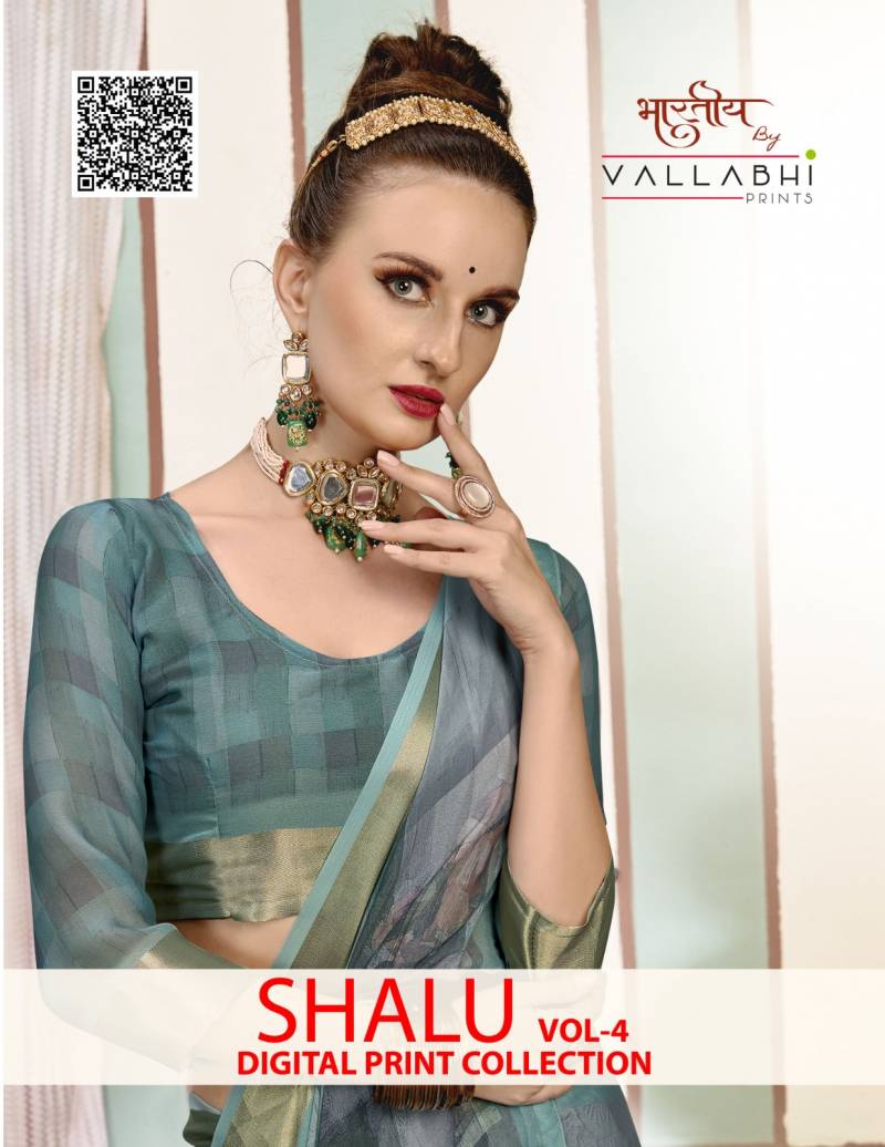 Vallabhi Shalu Vol 4 Georgette Printed Saree Collection