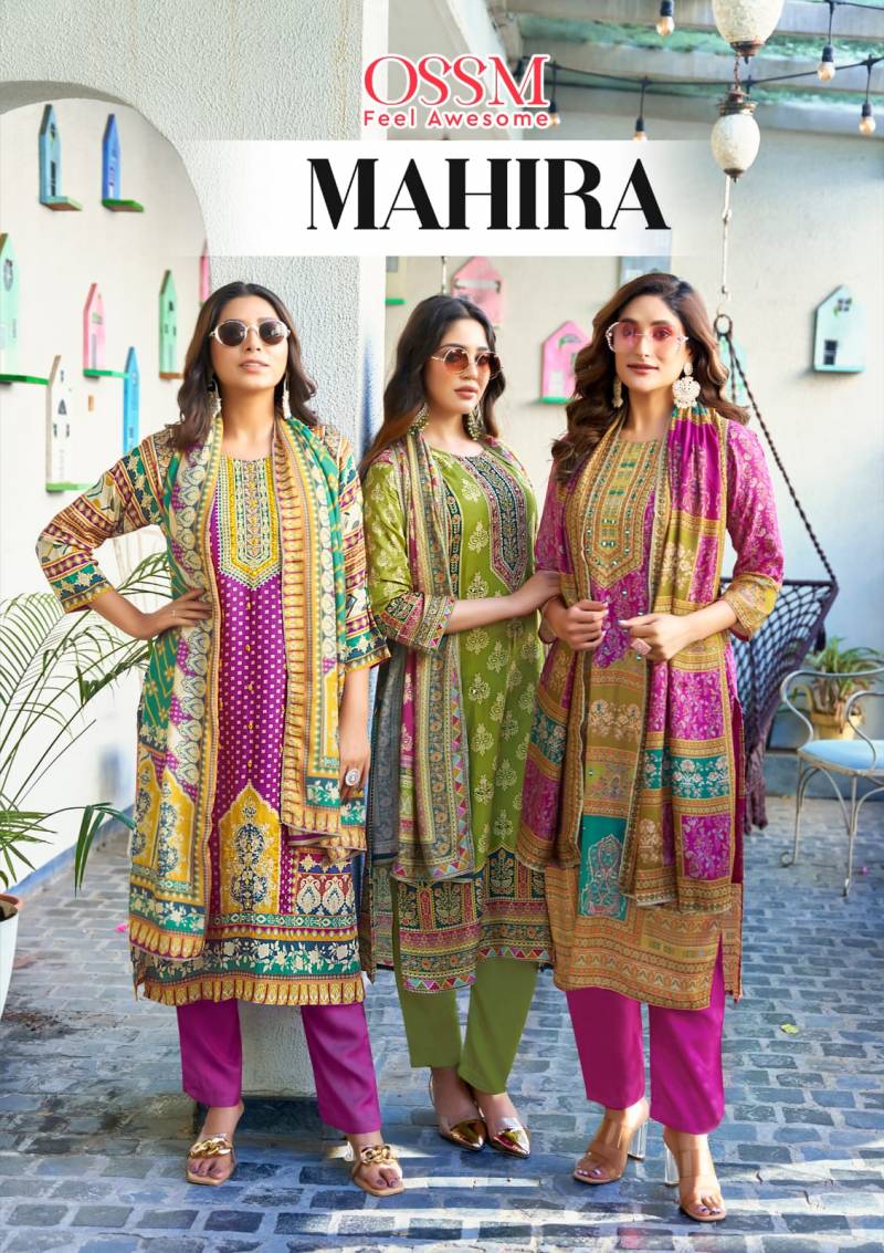 Ossm Mahira Viscose Kurti Bottom With Dupatta Collection