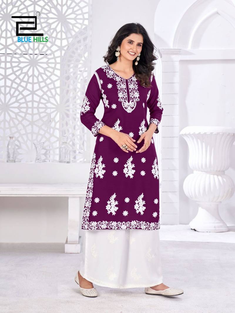 Blue Hills Victoria Vol 5 Designer Kurti With Plazzo Collection