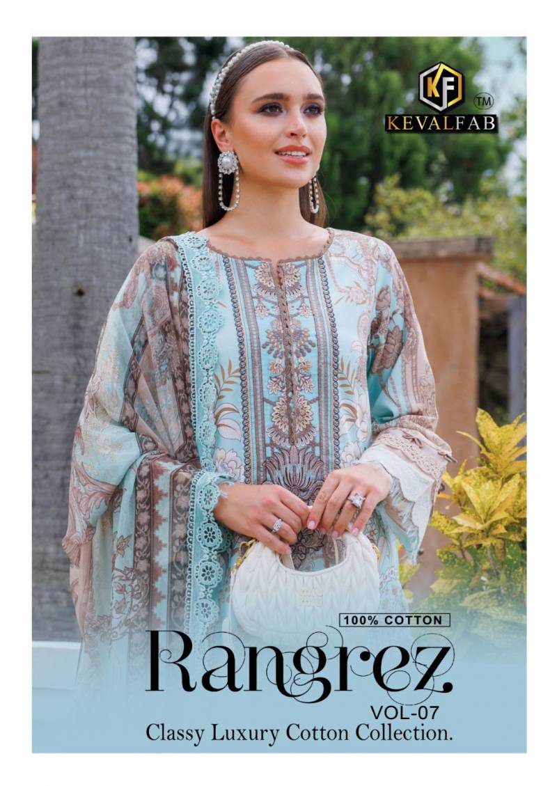 Keval Rangrez Vol 7 Karachi Dress Material Collection