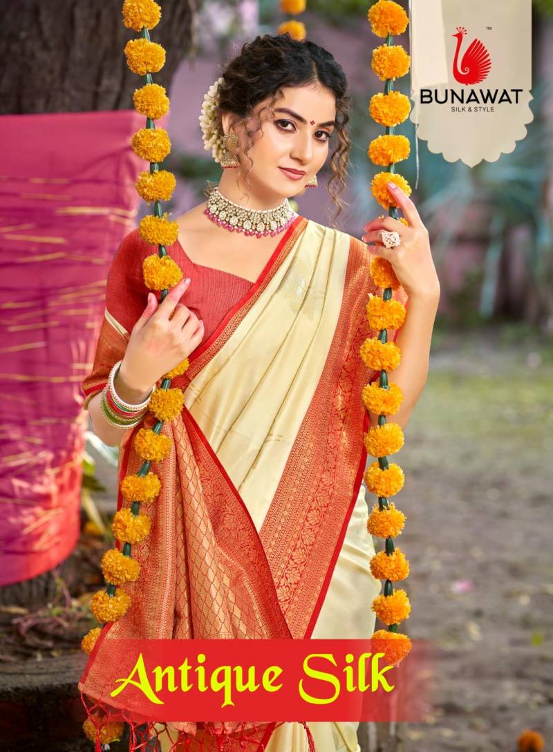 Bunawat Antique Silk Designer Saree Collection