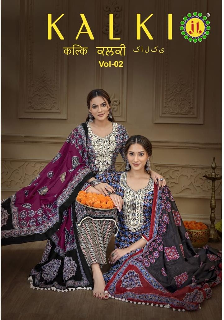 Jt Kalki Vol 2 Cotton Dress Material Collection