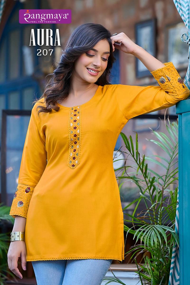 Rangmaya Aura Vol 2 Tunic Short Top Collection