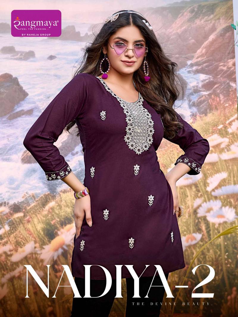 Rangmaya Nadiya Vol 2 Stylish Western Tops Collection