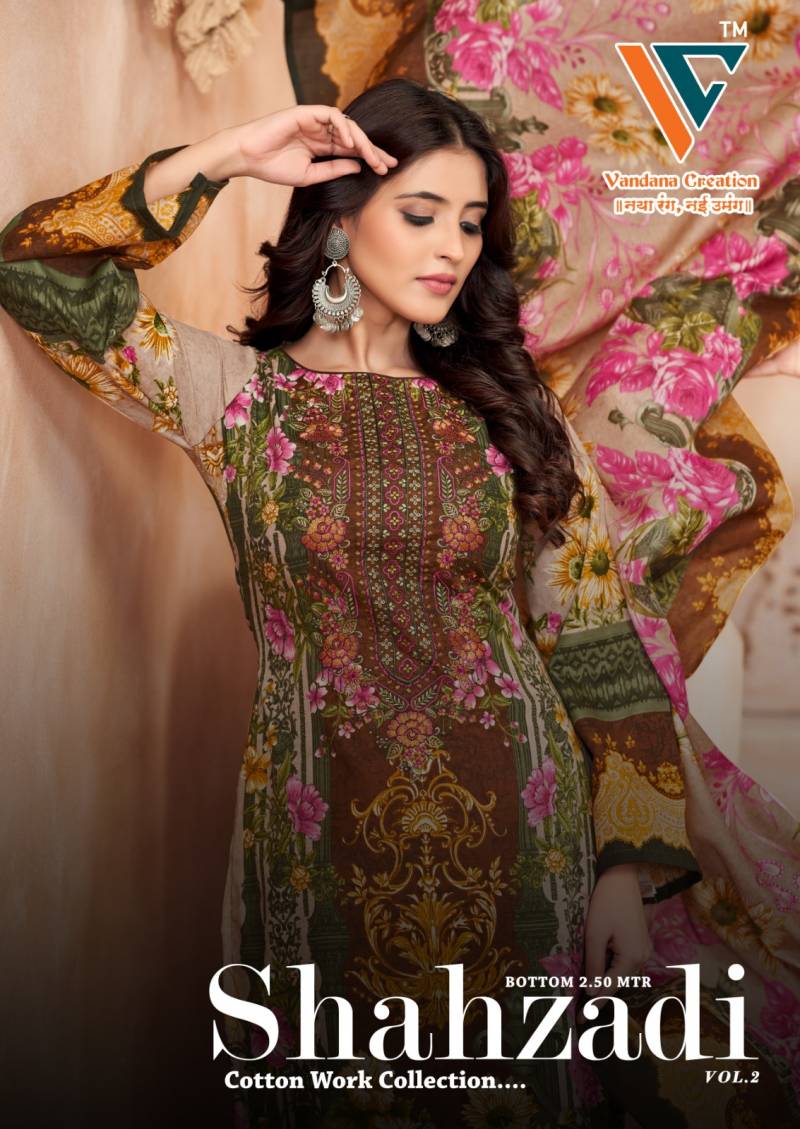 Vandana C Shahzadi Vol 2 Soft Cotton Dress Material Collection