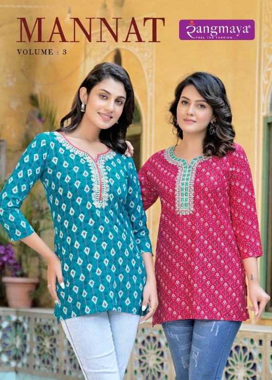 Rangmaya Mannat Vol 3 Fancy Western Tops Collection