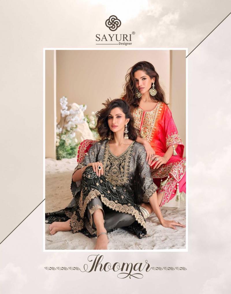 Sayuri Jhoomar Viscose Designer Kaftan With Bottom