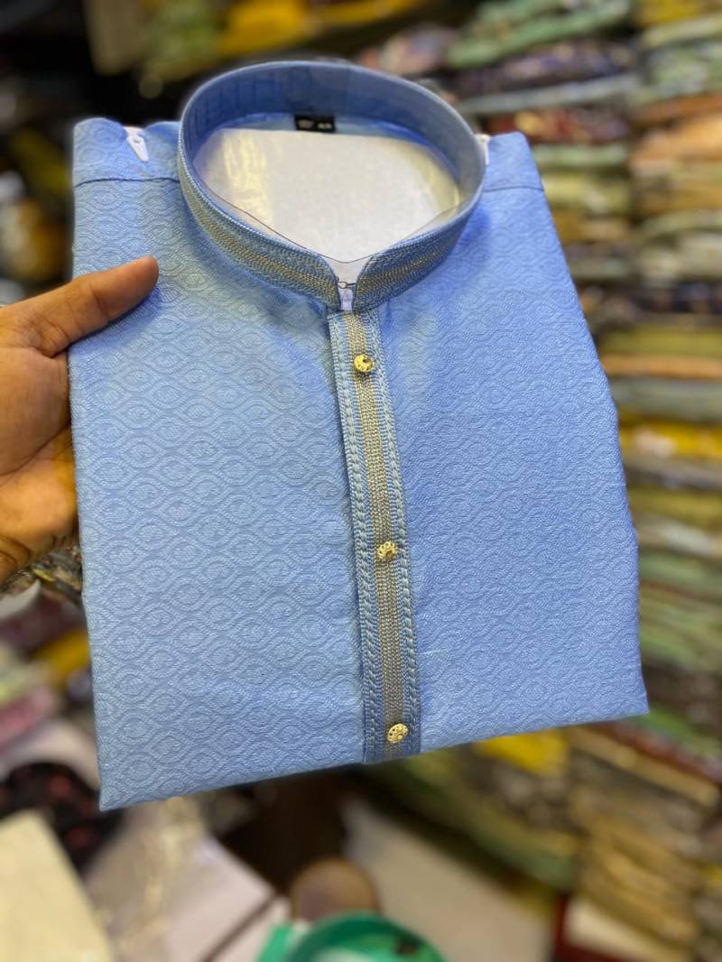 Pintex Jacquard Vol 2 Kurta With Pyjama Mens Wear