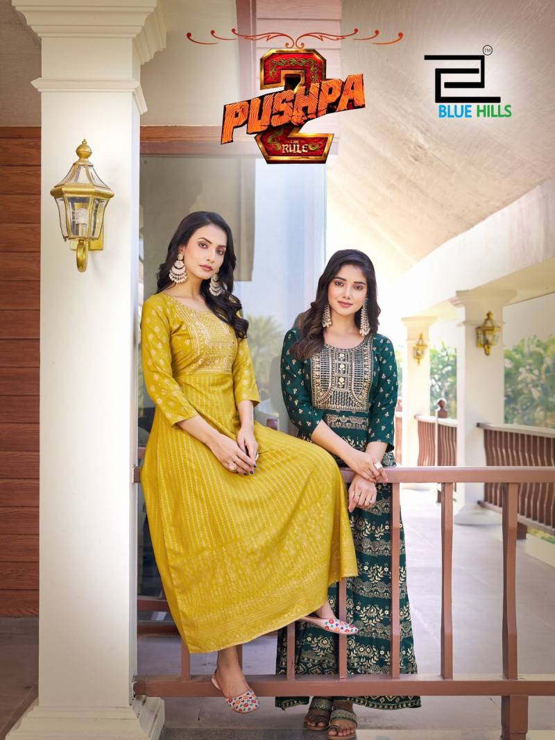 Blue Hills Pushpa 2 Anarkali Long Kurtis Collection