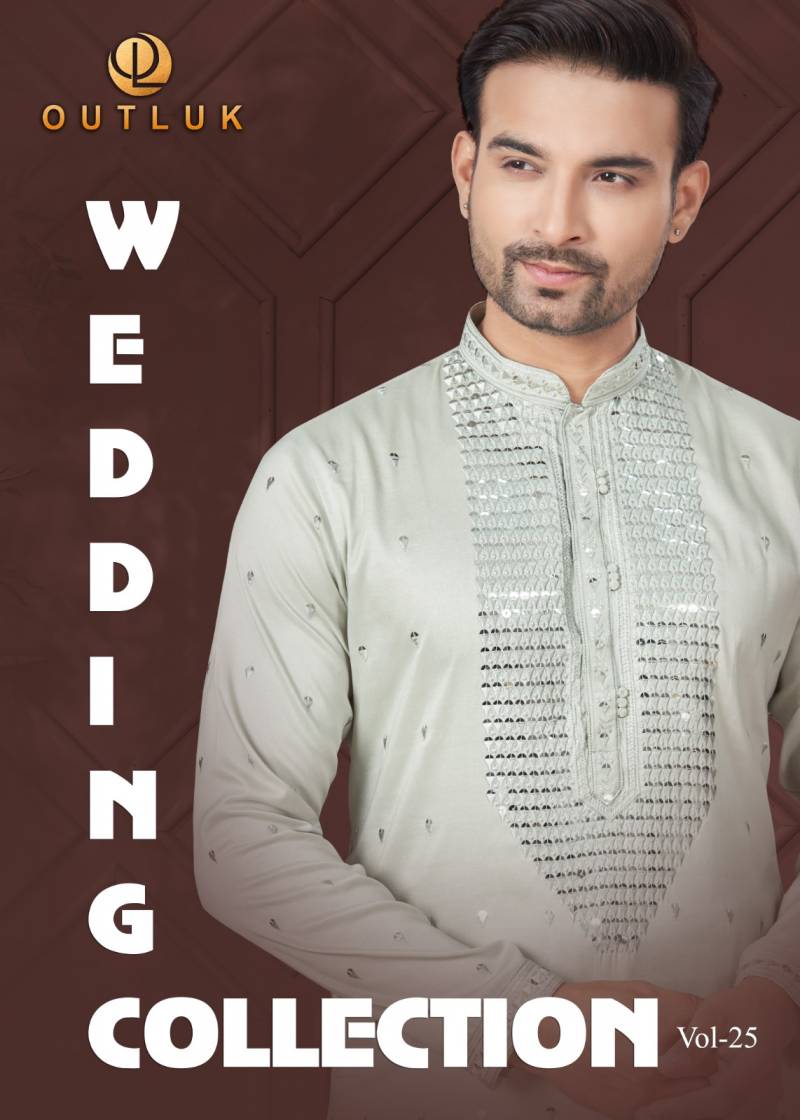 Outluk Wedding Collection Vol 25 Kurta With Pajama Mens Wear