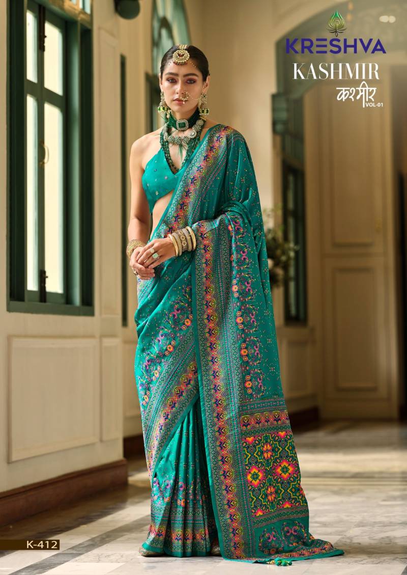 Kreshva Kashmir Vol 1 Banarasi Silk Saree Collection