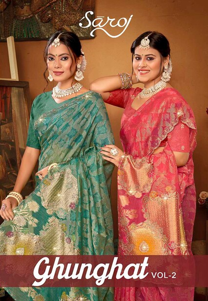 Saroj Ghunghat Jharkan Vol 2 Designer Saree Collection