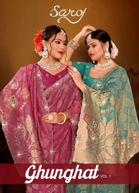 Saroj Ghunghat Jharkan Vol 1 Silk Saree Collection