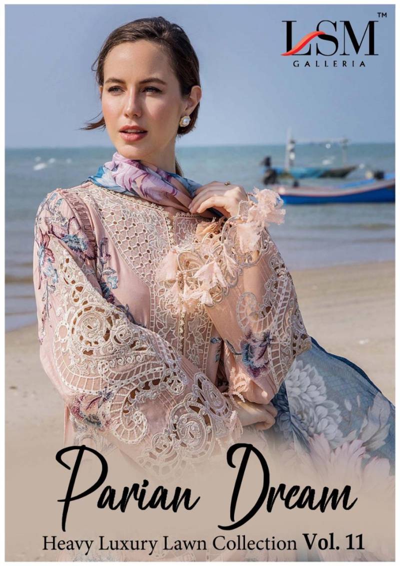 Lsm Parian Dream Vol 11 Luxury Lawn Cotto Dress Material