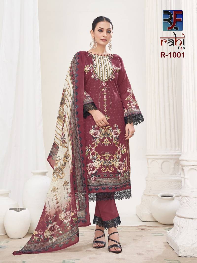 Rahi Rahabat Vol 01 Printed Karachi Dress Material