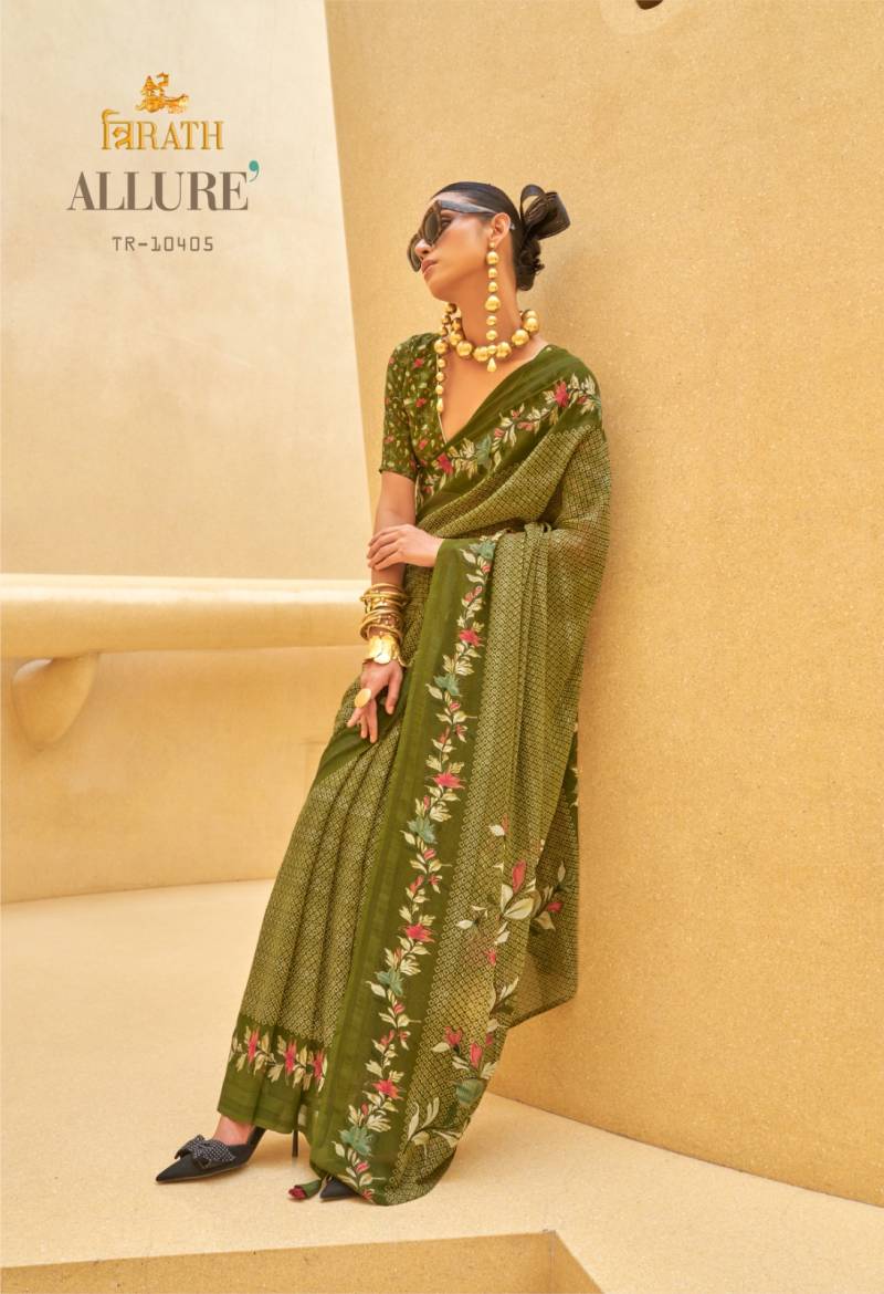 Trirath Allure Georgette Printed Saree Collection