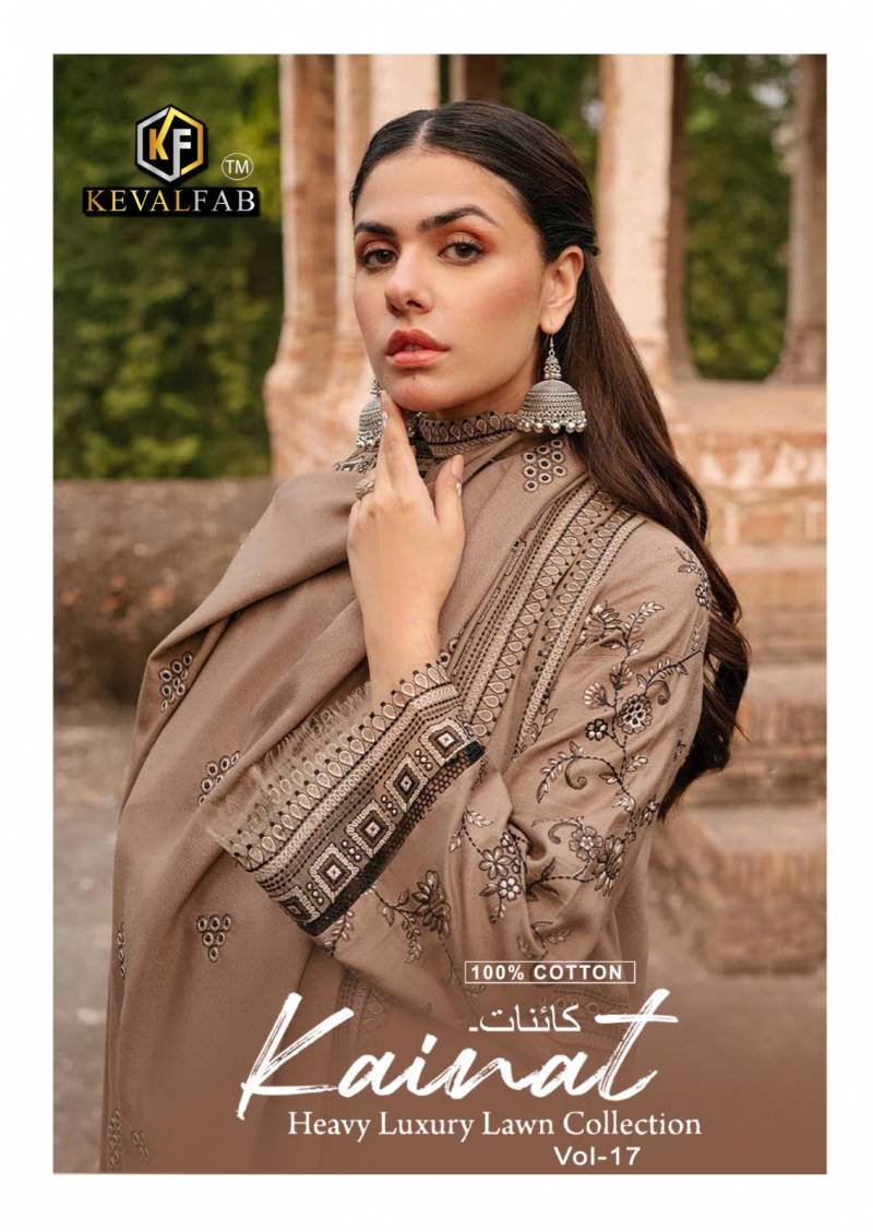 Keval Kainat Vol 17 Heavy Luxury Collection Cotton Dress Material