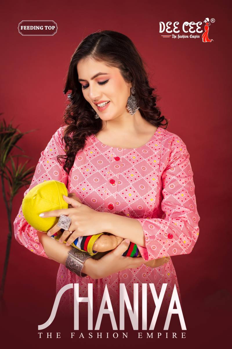 Deecee Shaniya Feeding Printed Long Kurtis Collection