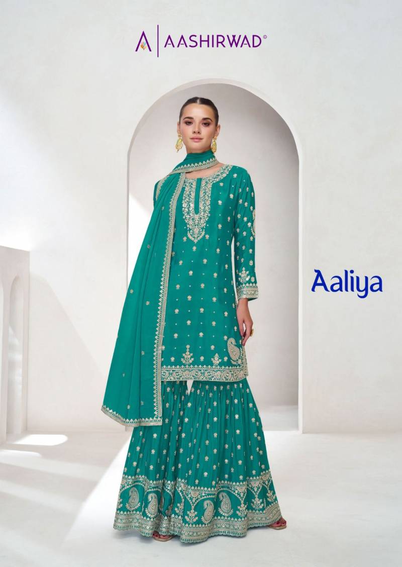 Aashirwad Aaliya Silk Designer Salwar Kameez Collection