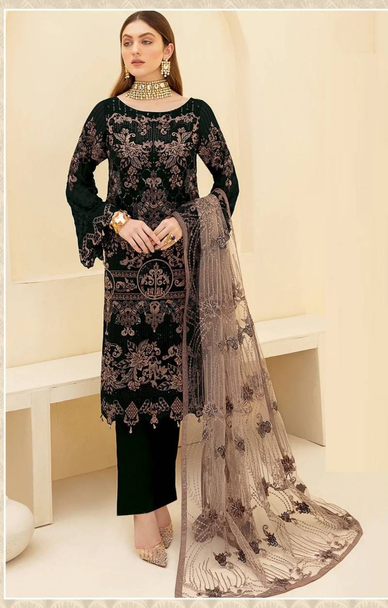 Zarqash Z 3011 A To D Faux Georgette Pakistani Salwar Suits