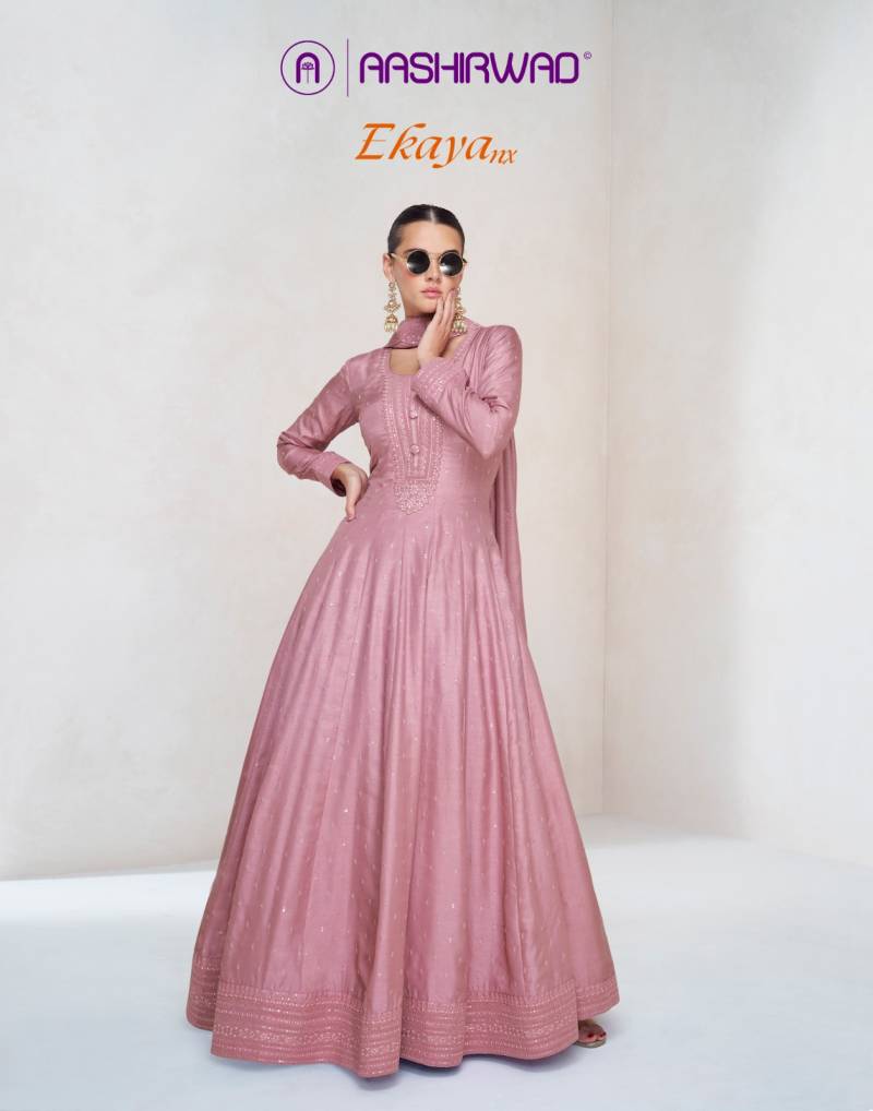 Aashirwad Ekaya Nx Silk Designer Gown Collection