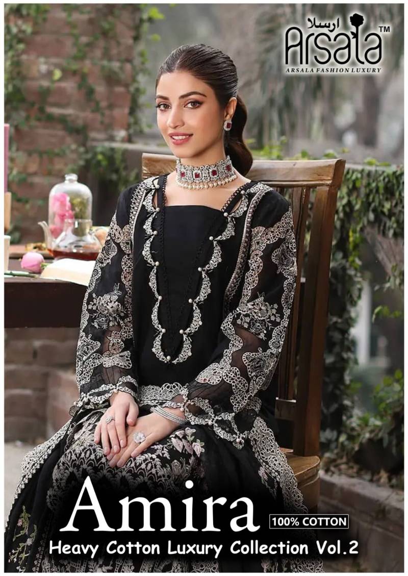 Arsala Amira Heavy Cotton Luxury Vol 2 Cotton Dress Material Collection