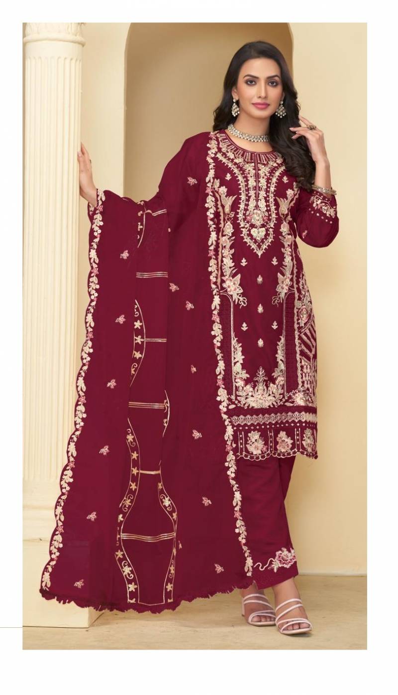 Ramsha R 1193 E To H Pakistani Readymade Salwar Suits