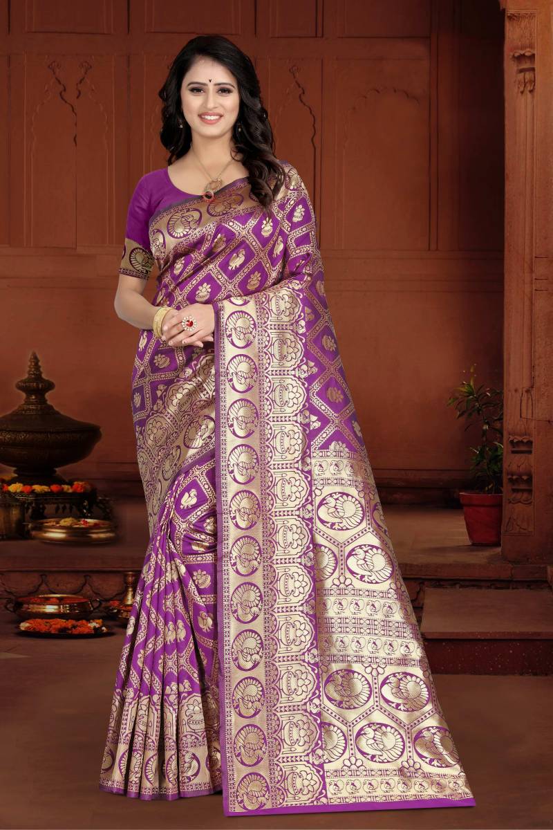 SM 9017 Banarasi Silk Saree Collection