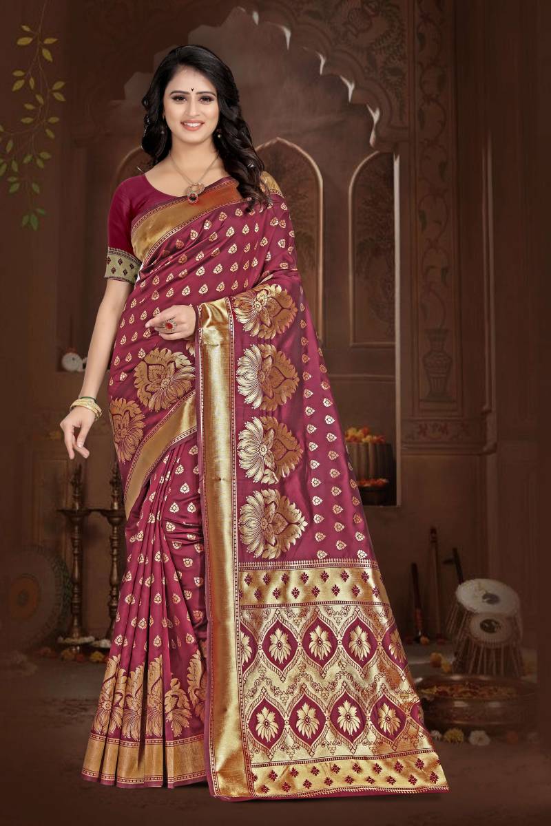 SM P 1 Banarasi Silk Saree Wholesale