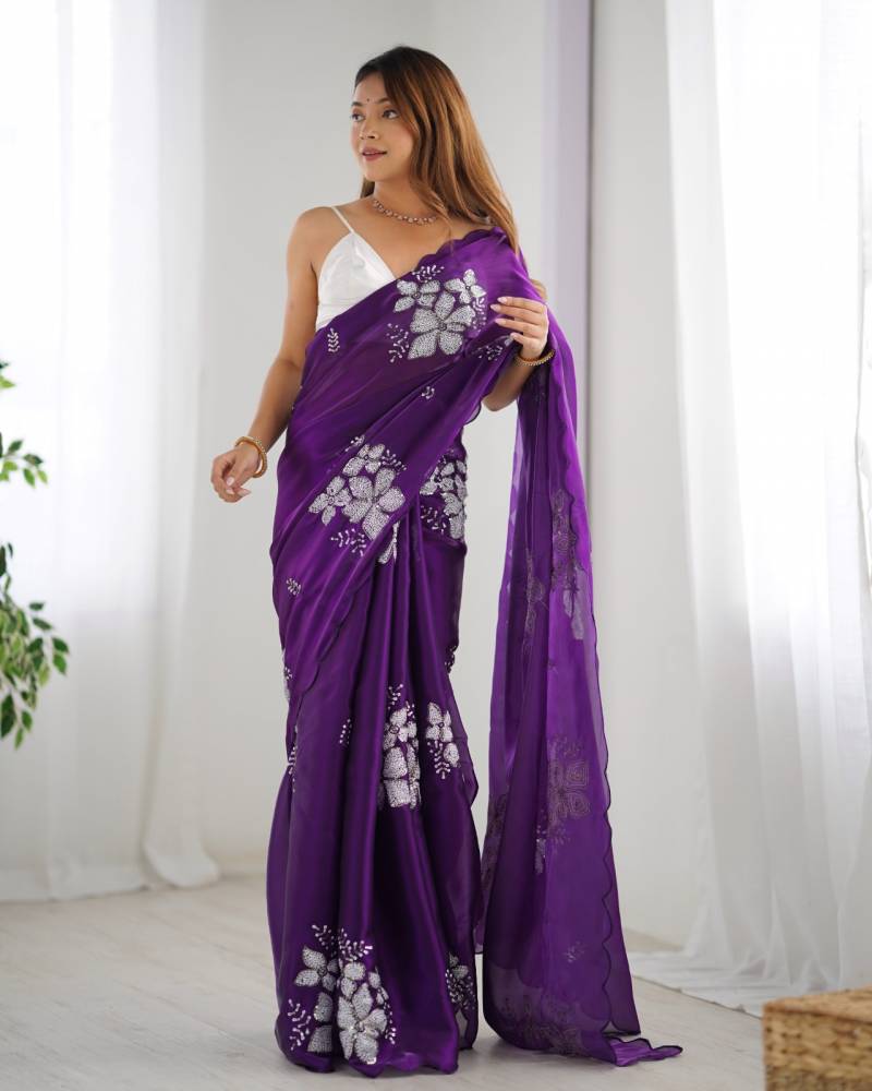 DS 61 Stylist Fancy zimmy Zoo Saree Collection