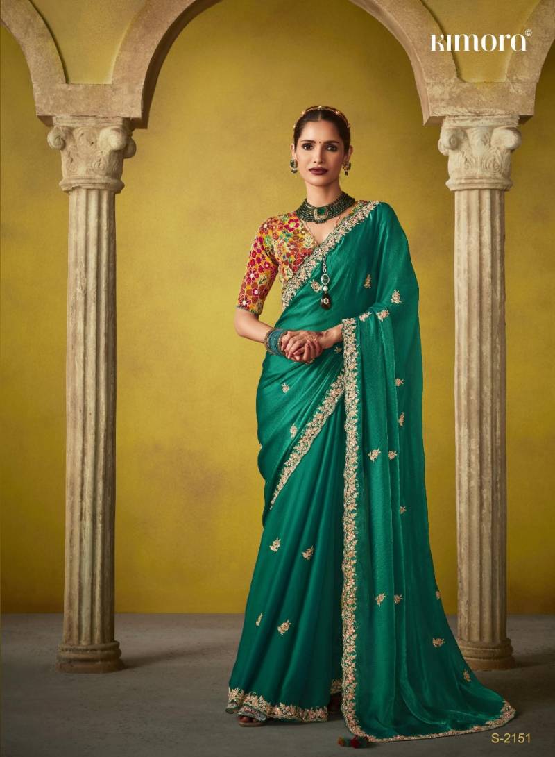 Kimora Divani Embroidery Designer Saree Collection