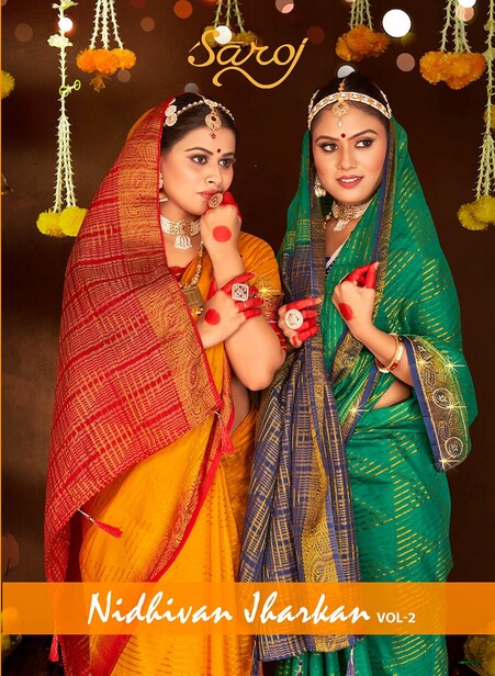 Saroj Nidhivan Jharkan Vol 2 Wedding Silk Saree Collection