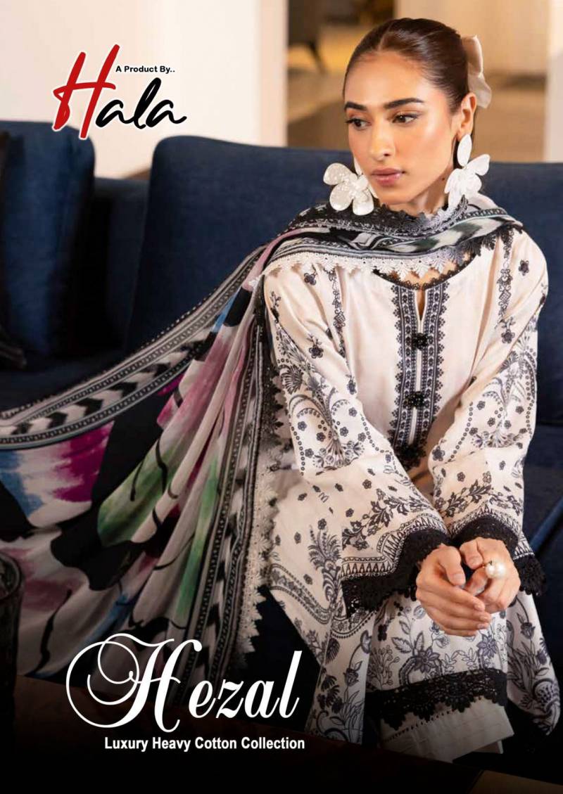 Hala Hezal Luxury Cotton Dress Material Collection