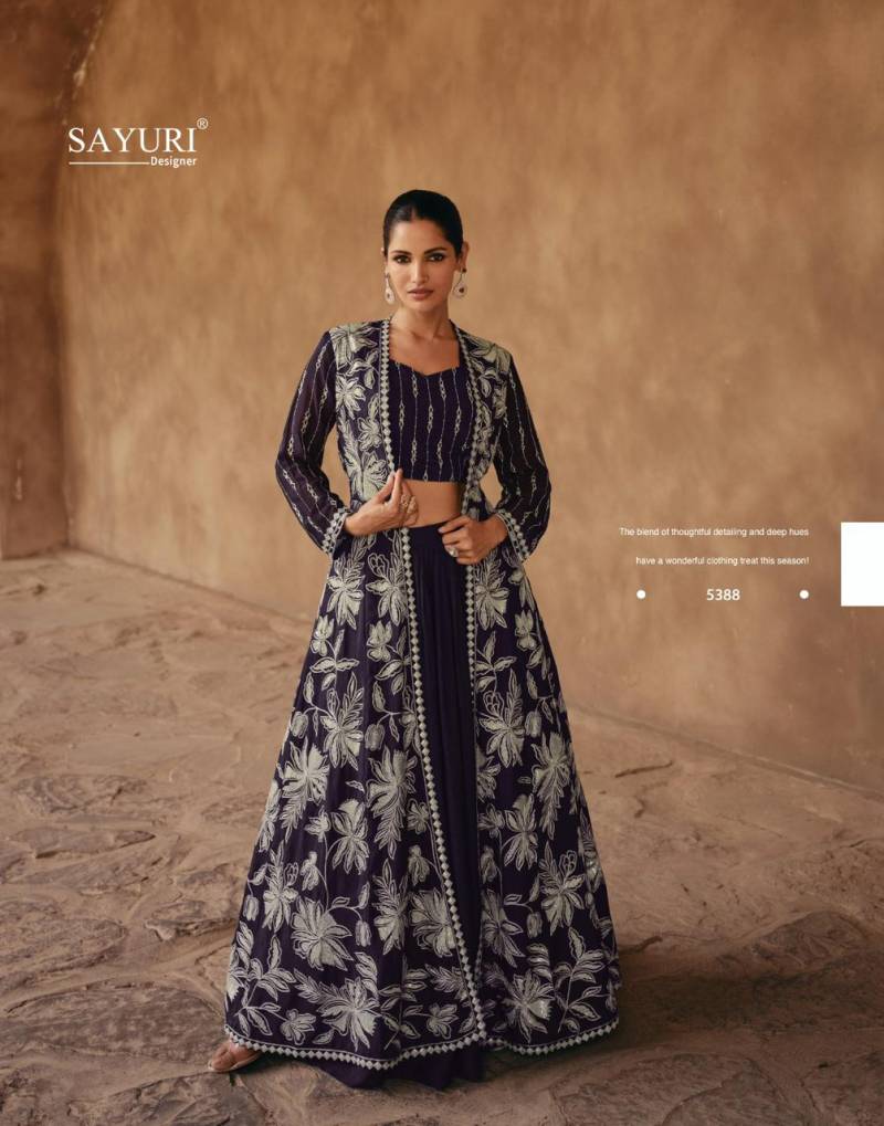 Sayuri Jewel Nx Silk Embroidery Designer Indo Western Collection